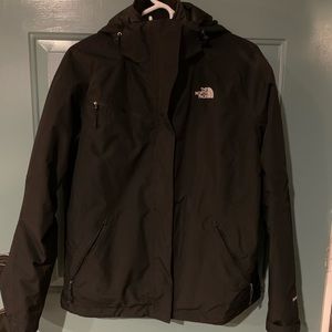 North face heavy duty winter jacket with hood